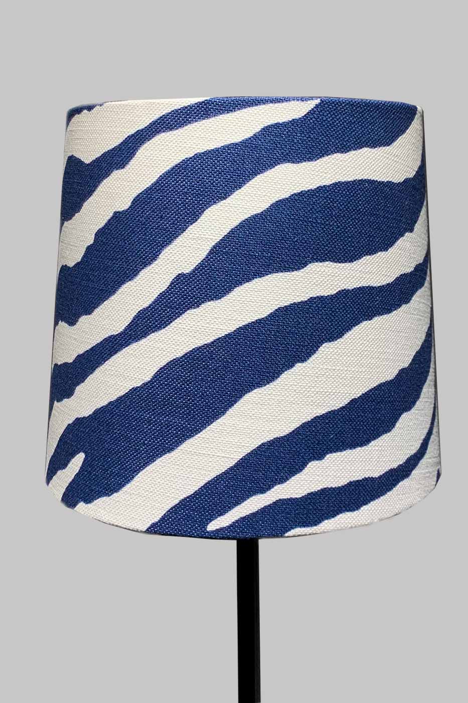 Lampskärm Sixten 25 cm Zebra blå