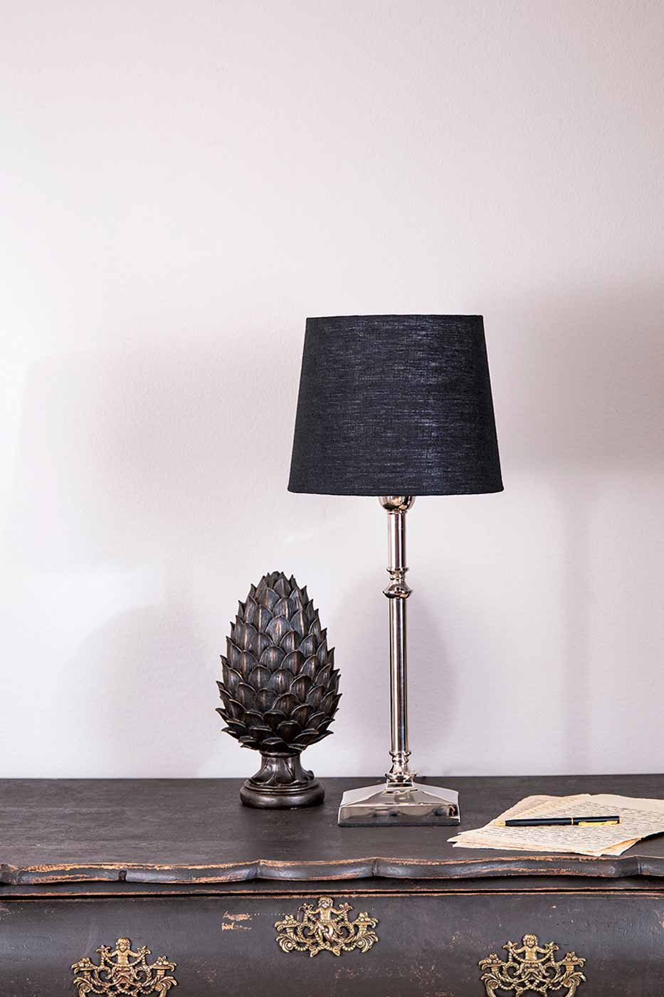 Lampfot Hastings 38 cm silver
