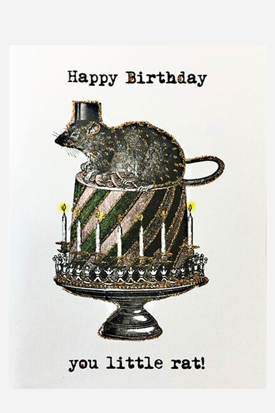 Gratulationskort Happy Birthday Rat