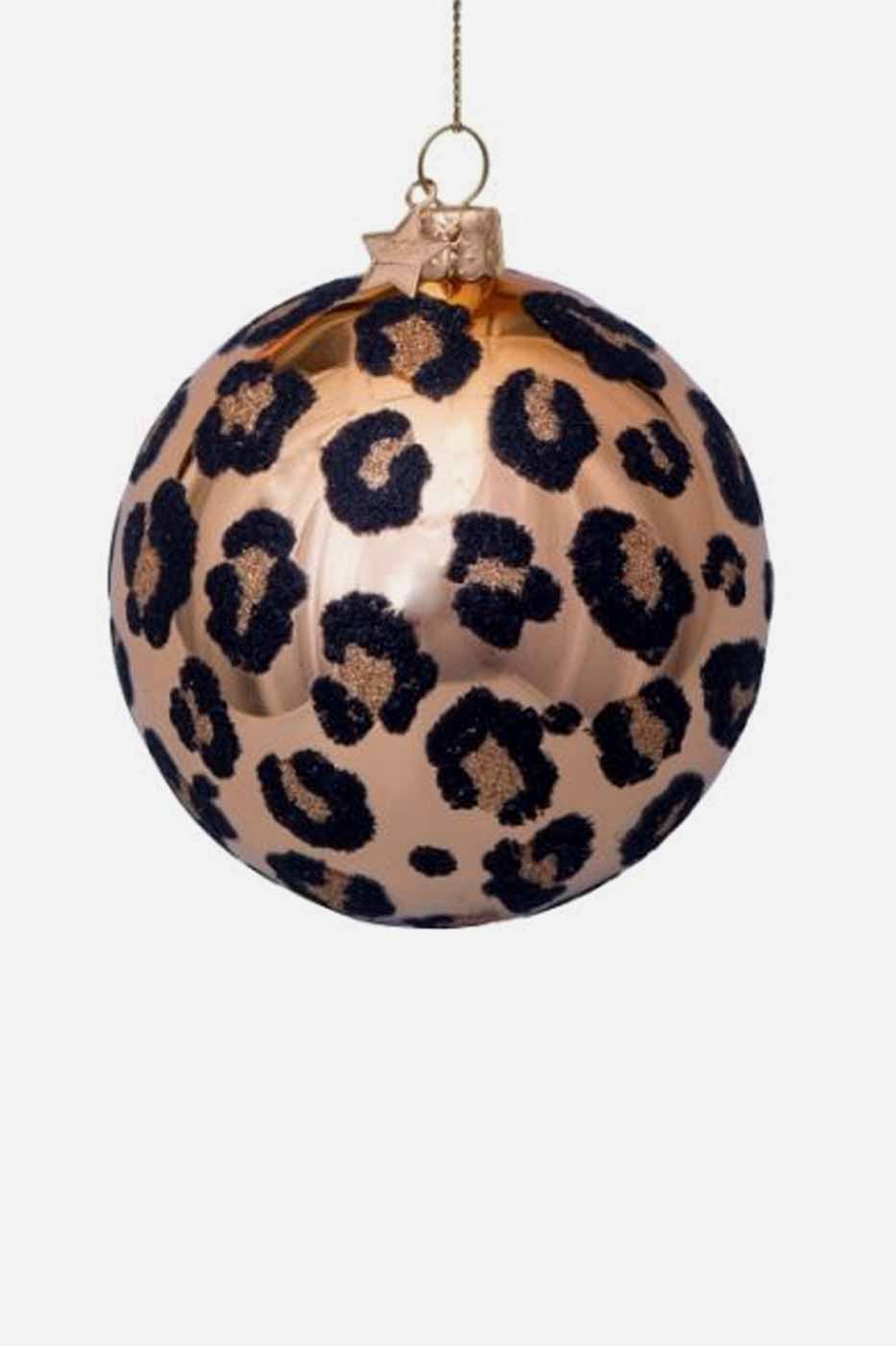 Julkula Leopard 8 cm guld
