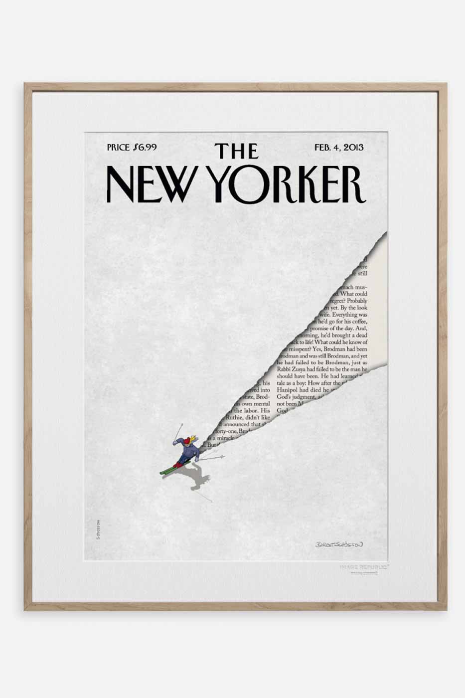Poster The New Yorker First tracks 40x50 cm