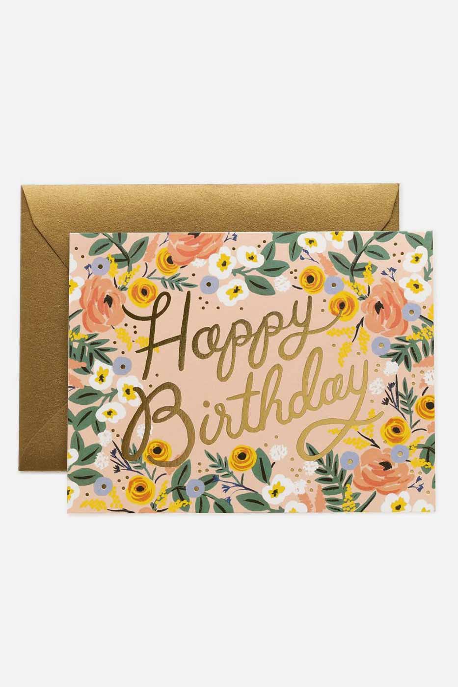 Gratulationskort Rosé Birthday