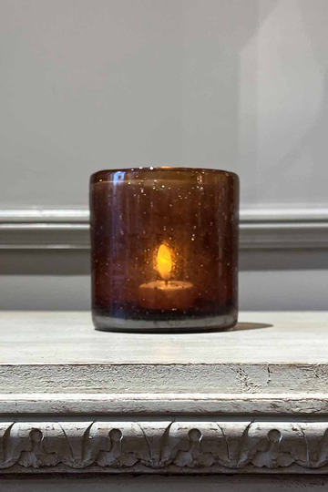 Ljuslykta Amber 10x10 cm