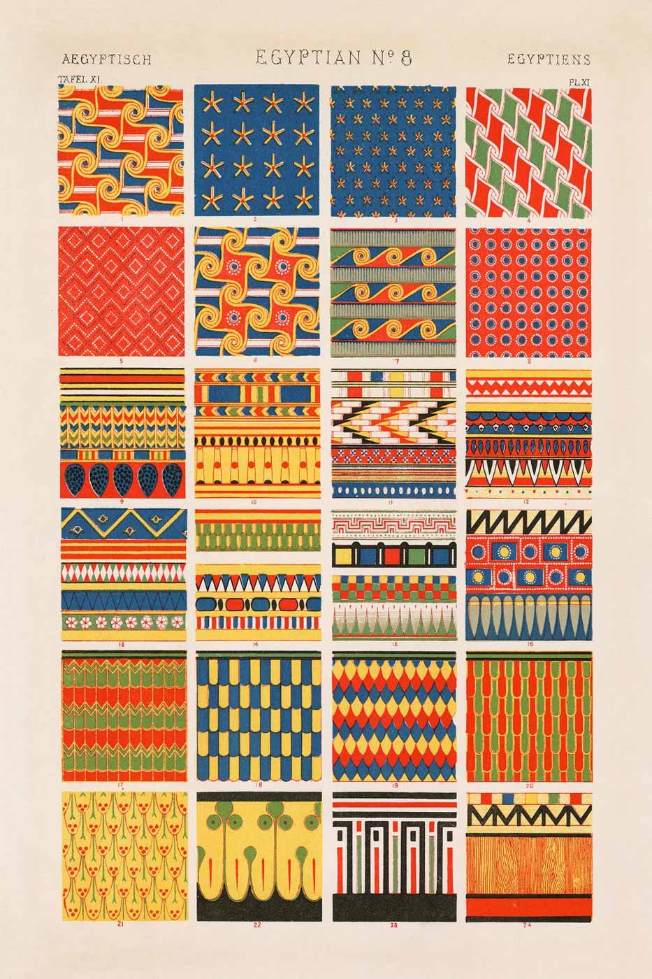 Print Ornaments 40x50 cm #007
