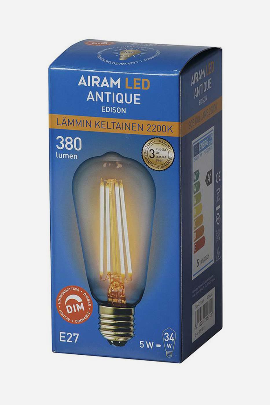 Ljuskälla Filament LED Edison Antique dimbar