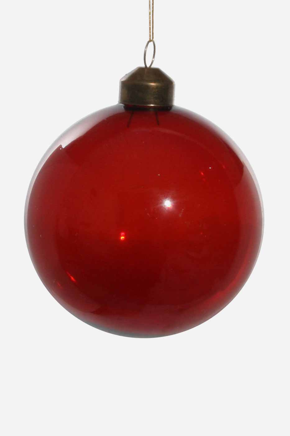 Julkula Glas 8 cm Röd