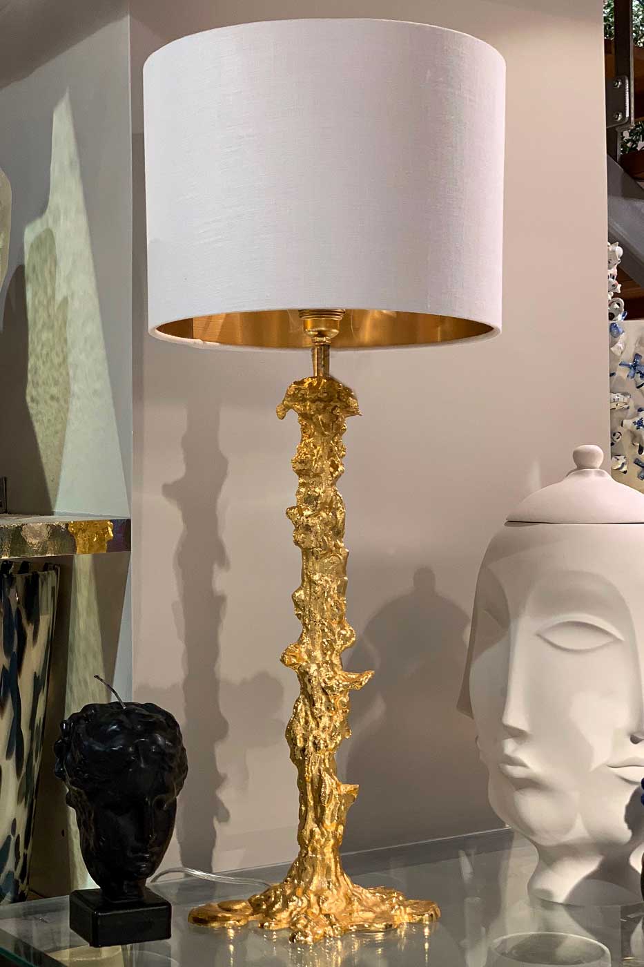 Lampfot Drip guld