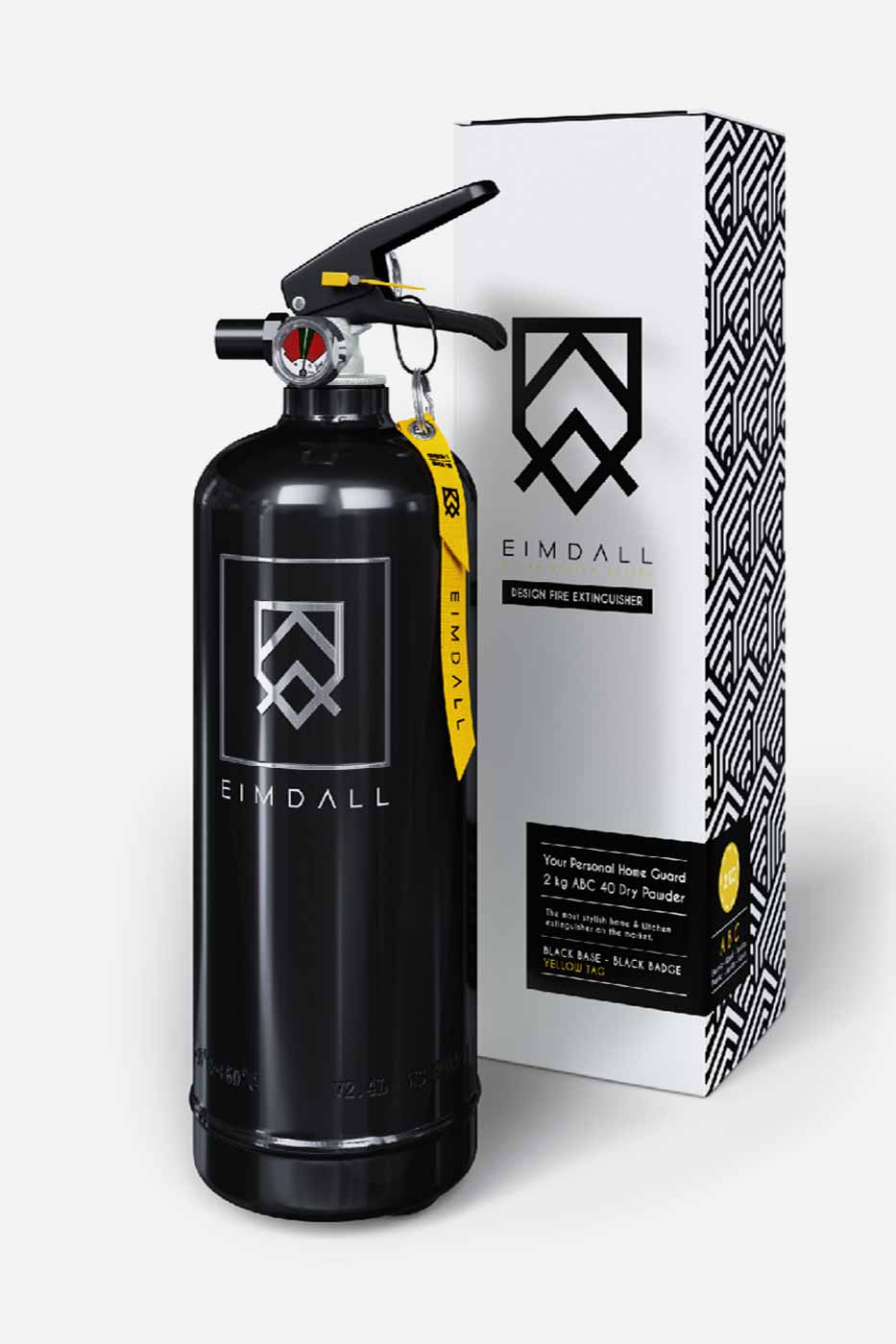 Brandsläckare 2kg Svart