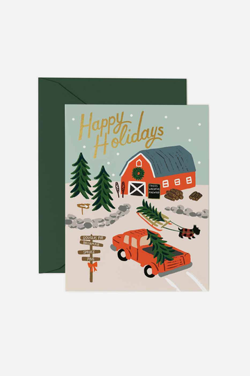 Julkort Holiday Tree Farm
