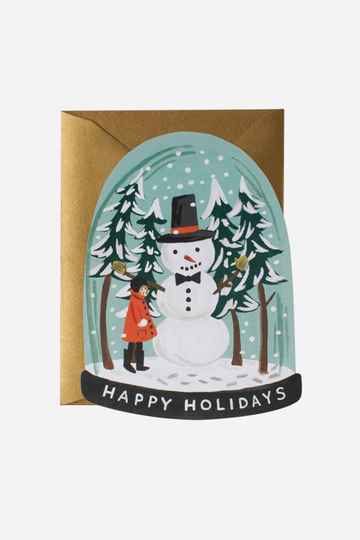 Julkort Snow Globe