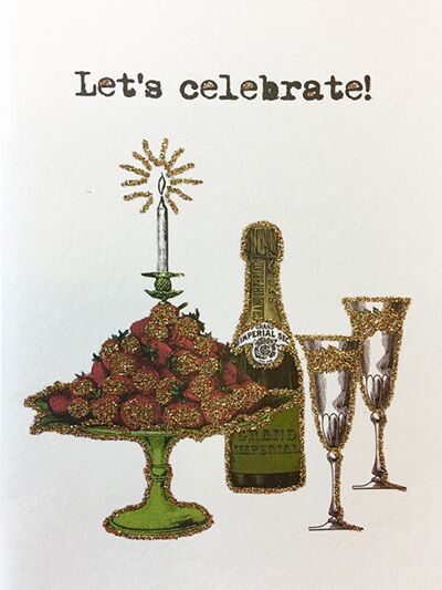 Gratulationskort Let´s Celebrate