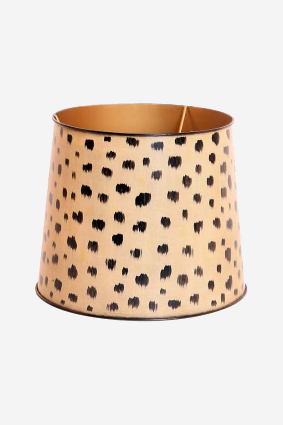 Lampskärm rund 30 cm metall gepard