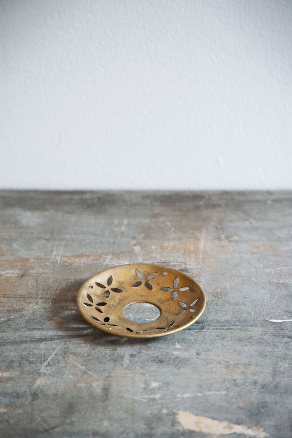 Ljusmanschett 8,5 cm mässing