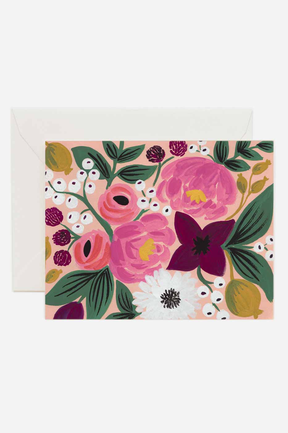 Gratulationskort Vintage Blossoms Peach