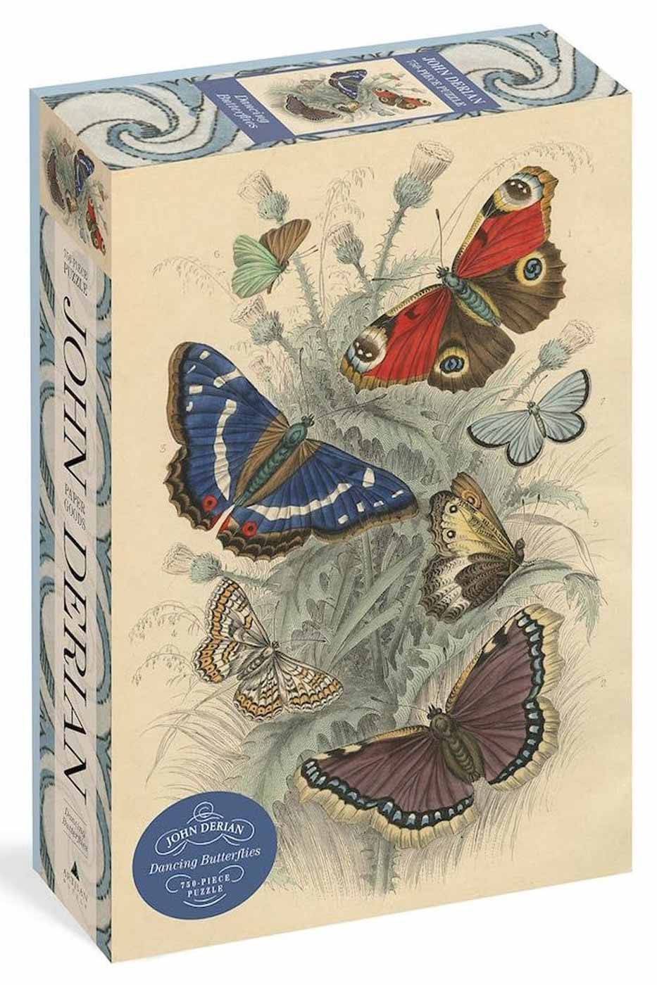 Pussel Dancing Butterflies av John Derian 750 bitar