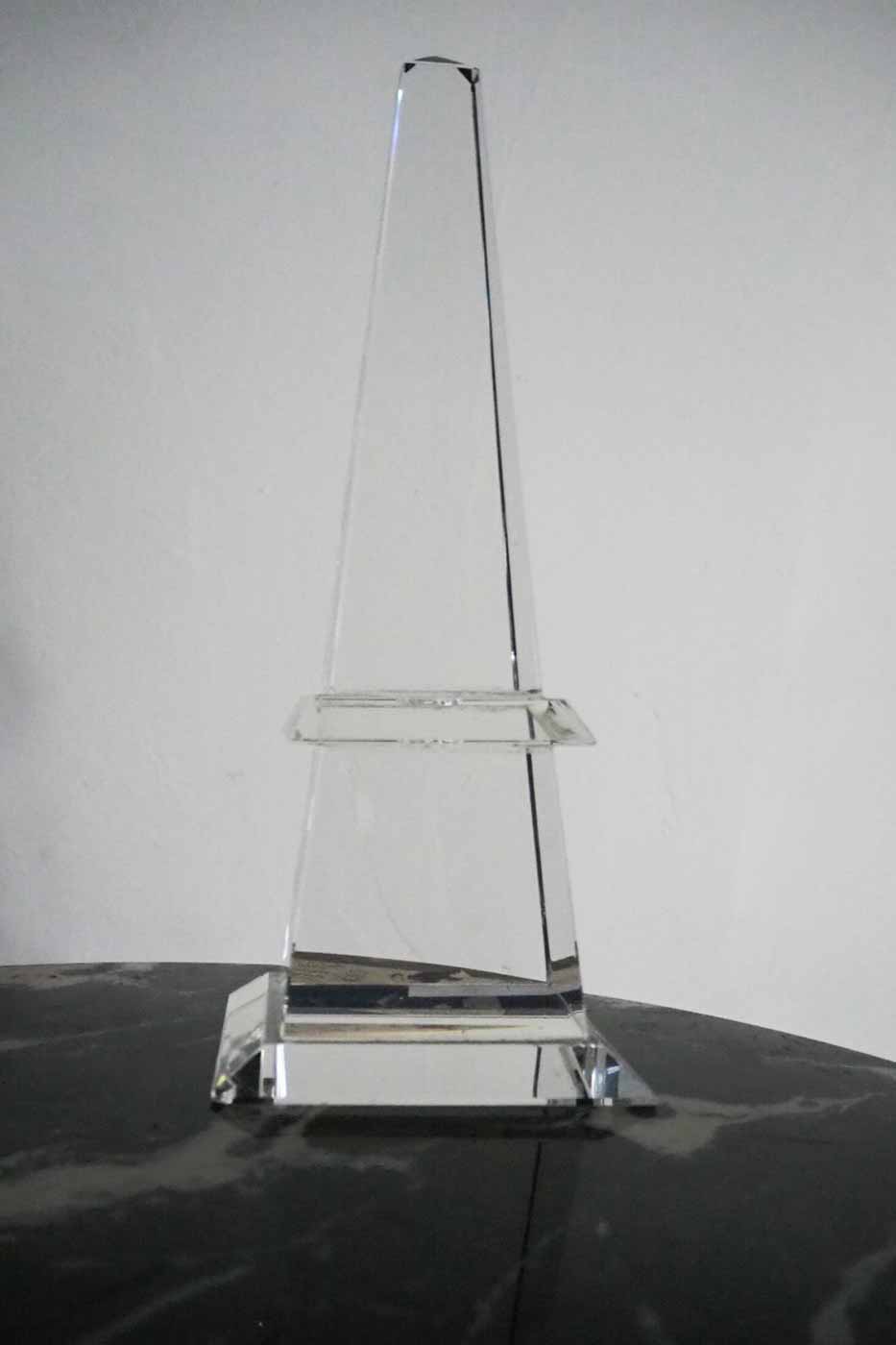 Dekoration Obelisk glas