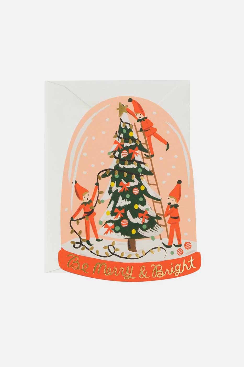Julkort Merry Elves