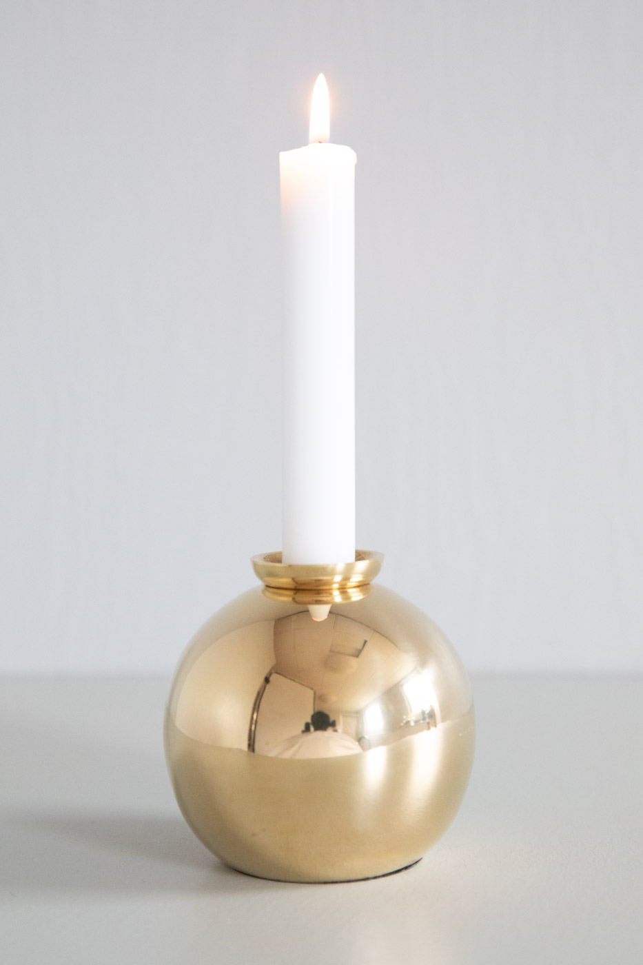 Ljusstake Boll mässing