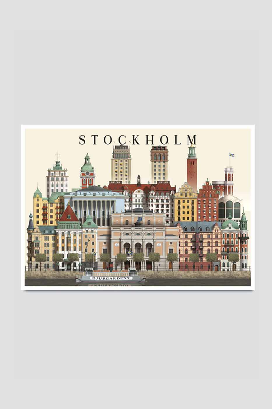 Vykort Stockholm III 14,8x21 cm