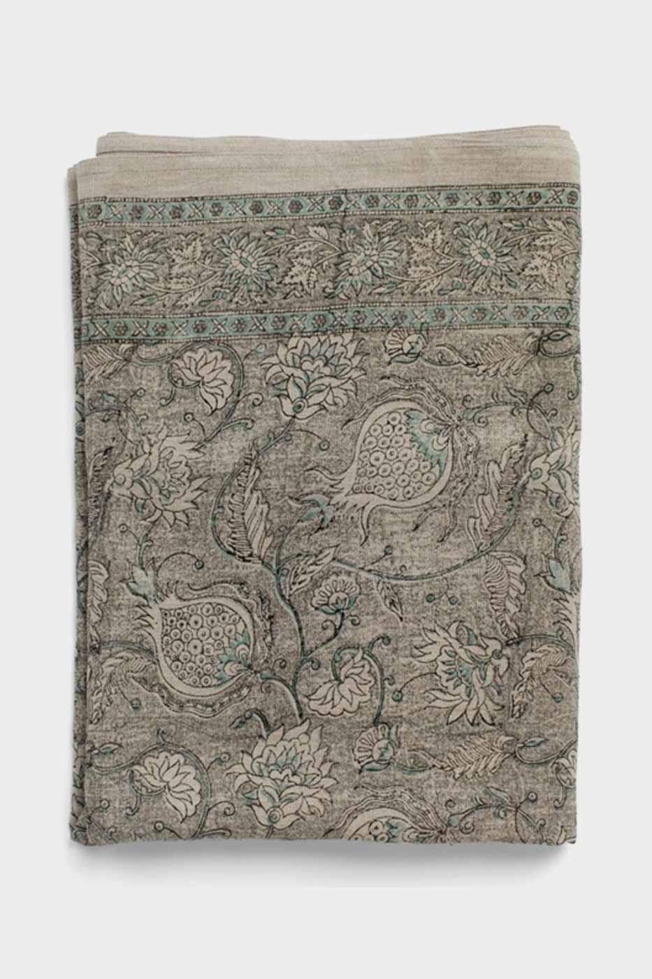 Duk Pomegranate 150x230 grey linne
