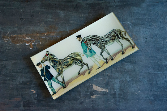 Fat Les zebras caravan 15x30 cm