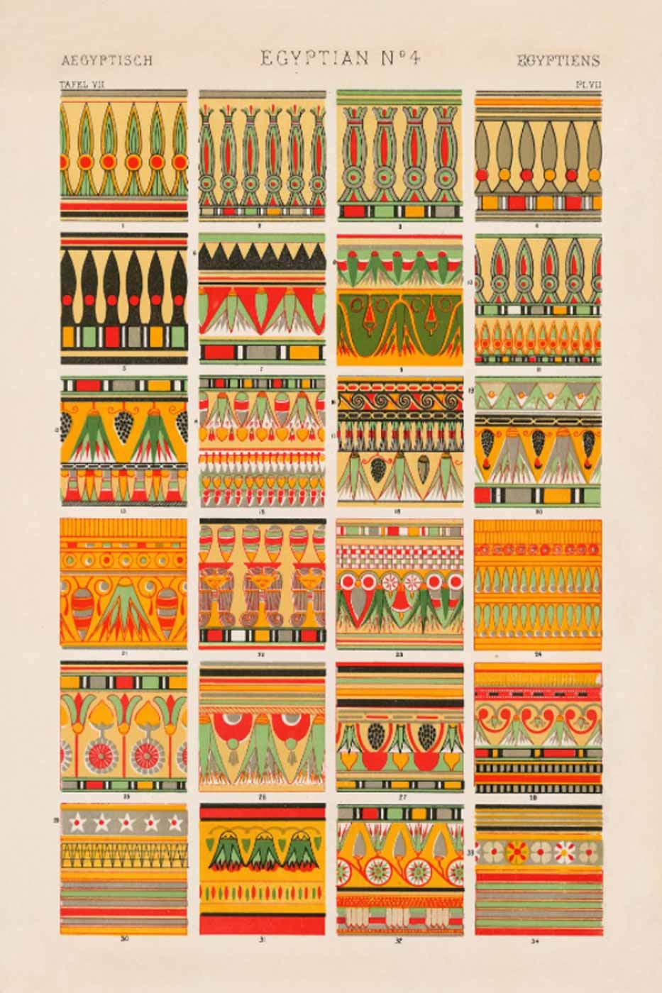 Print Ornaments 40x50 cm #008