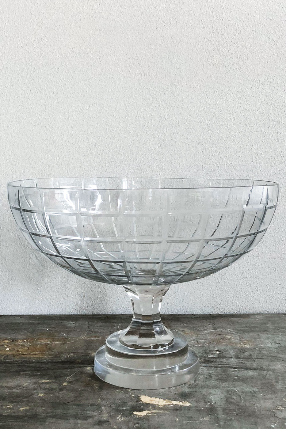 Fat på fot glas klar 21 cm