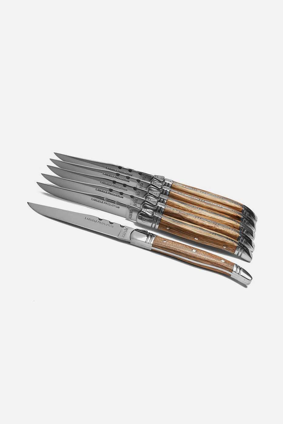 Knivar Laguiole Light wood 6 pack