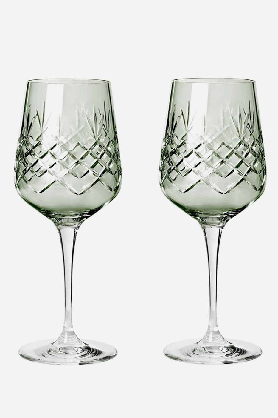 Vinglas Crispy Madame grön 2-pack
