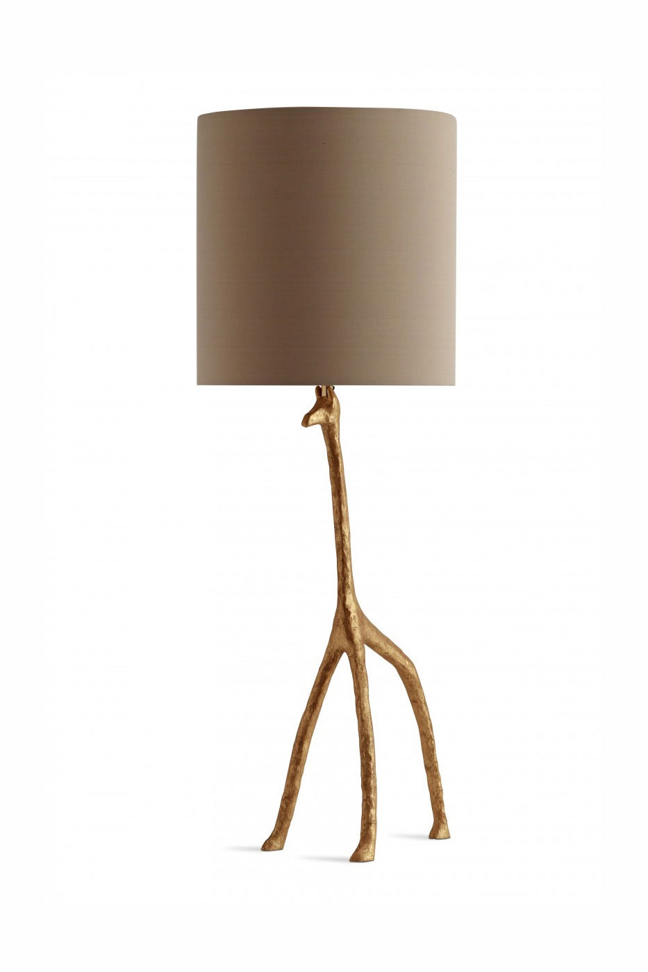 Lampfot Giraff guld