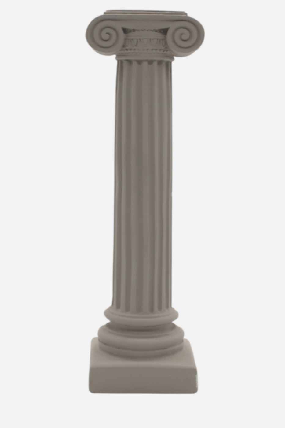 Ljusstake kolonn Isokrates 23 cm grå
