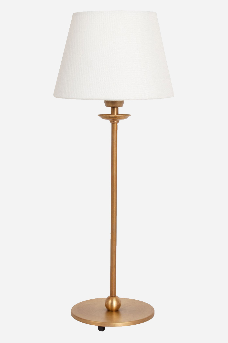 Lampfot Uno låg råmässing