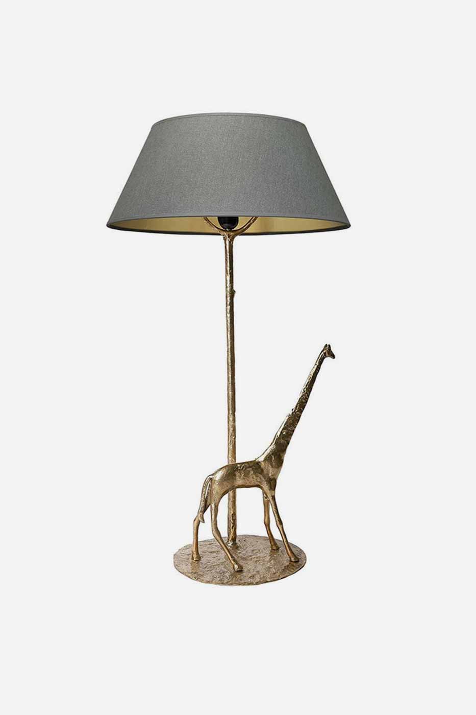 Bordslampa Giraff höger 82 cm guld