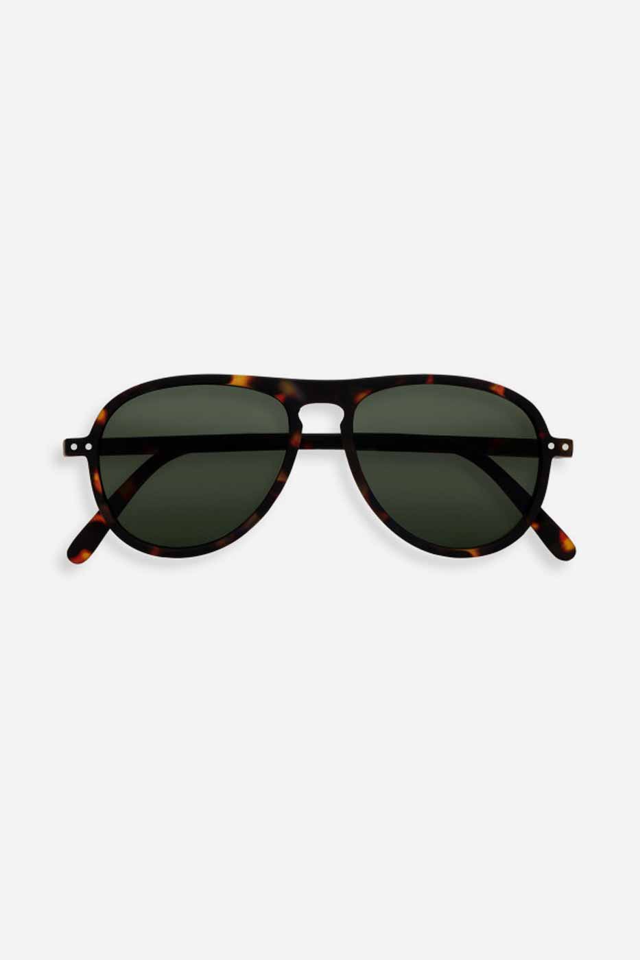 Solglasögon #I Tortoise Green Lenses