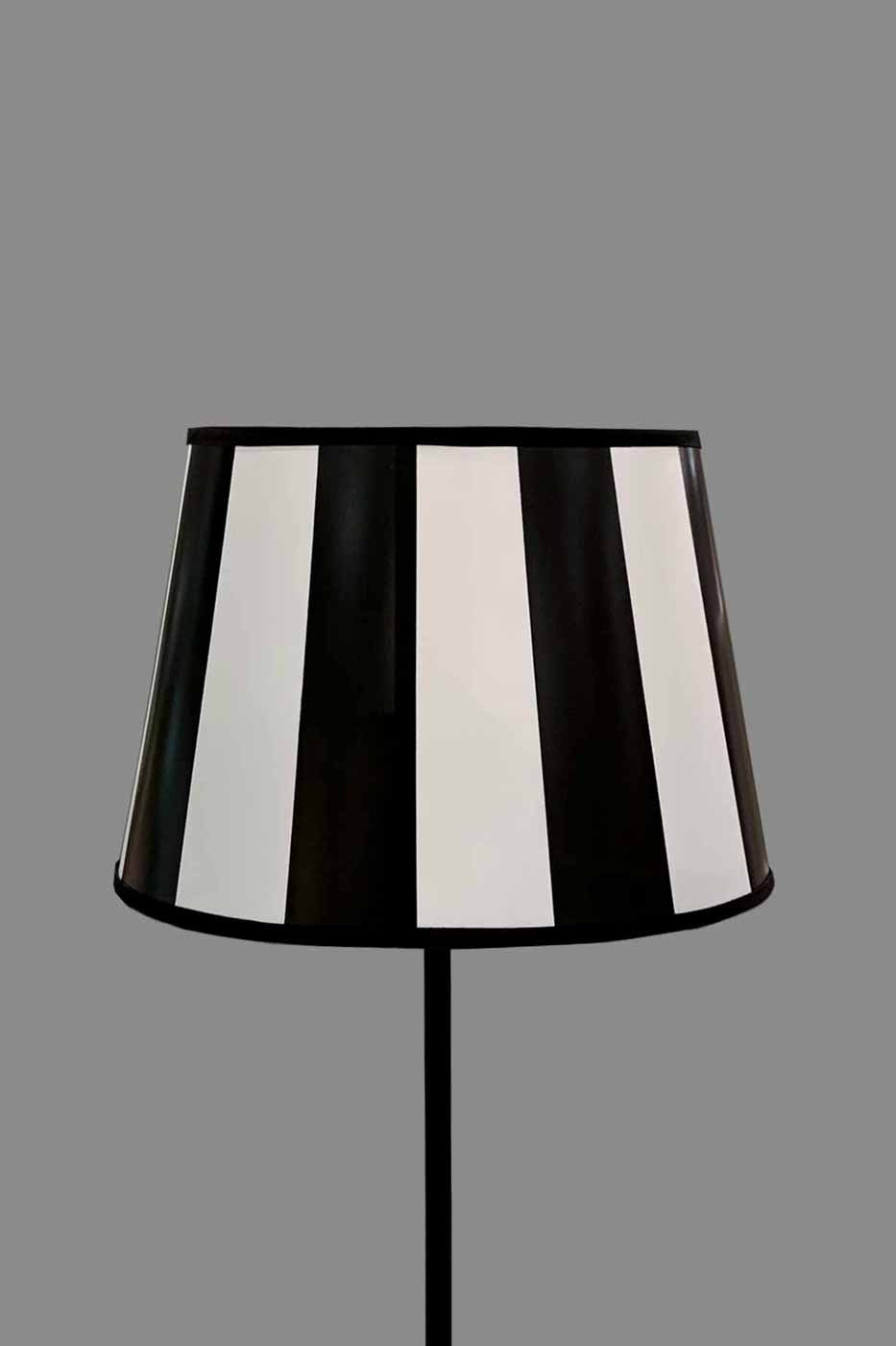 Lampskärm James oval 25cm randig
