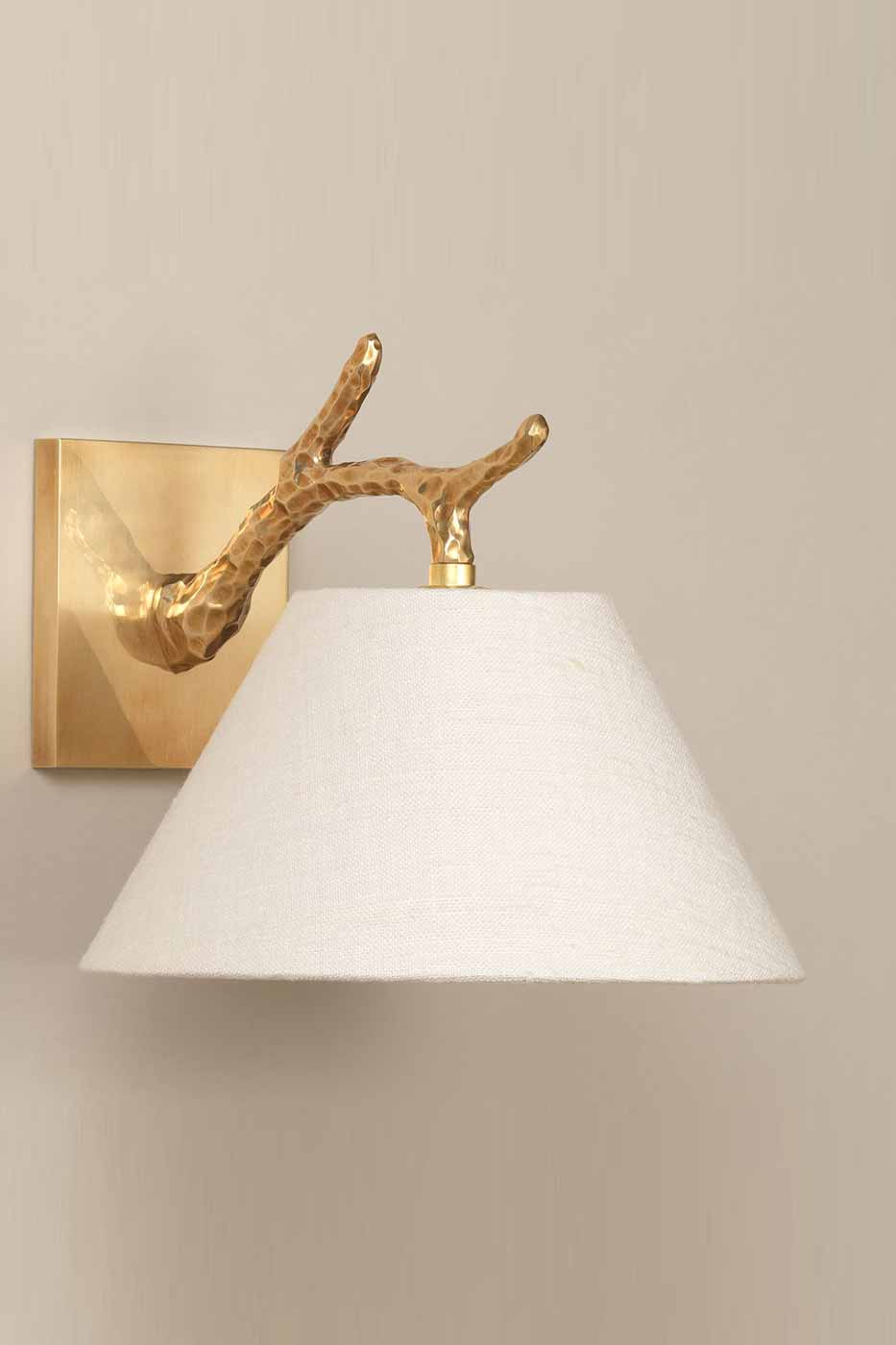 Vägglampa Twig down wall light mässing