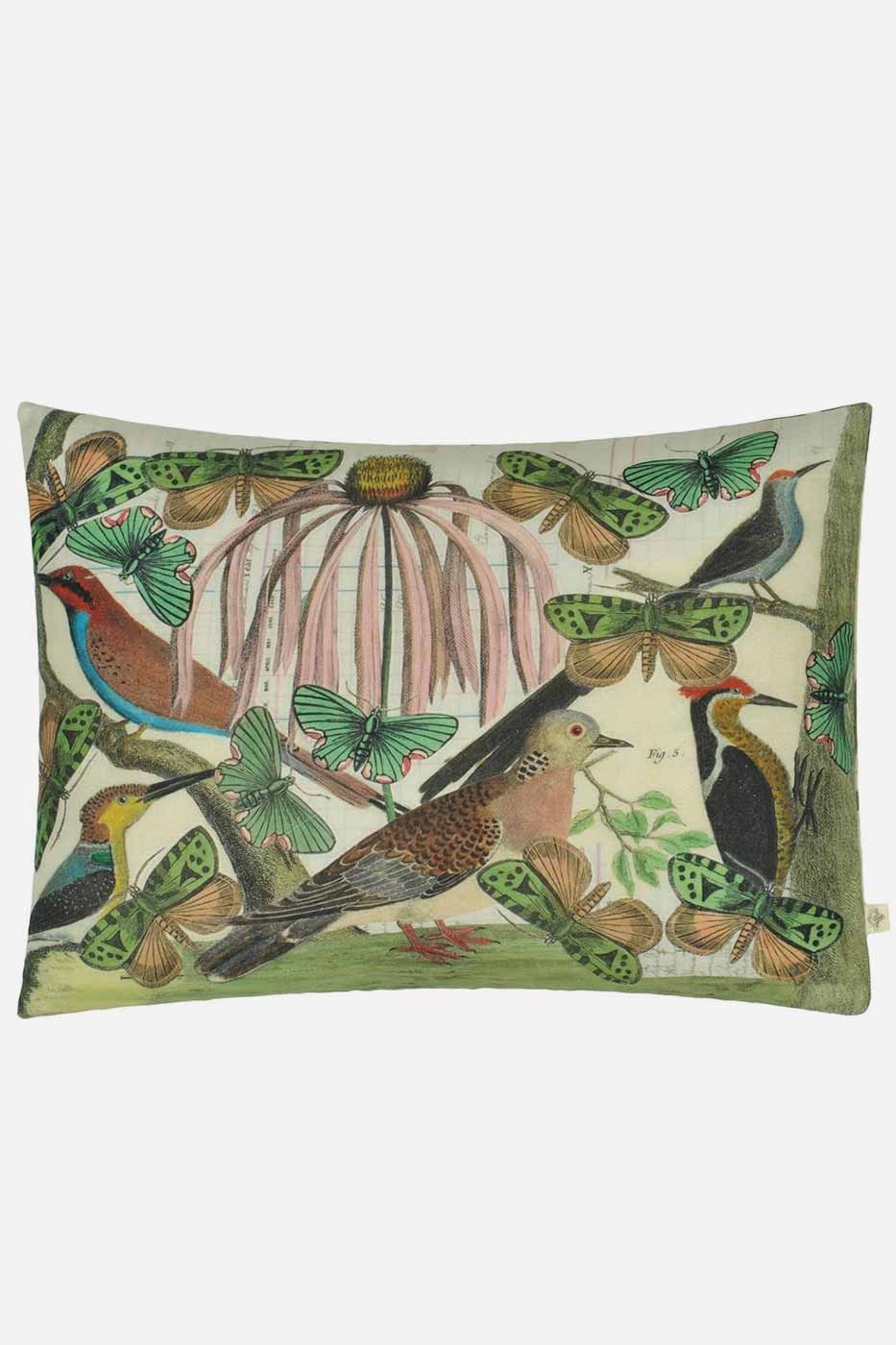 Kudde Floral Aviary Parchment 60x45cm