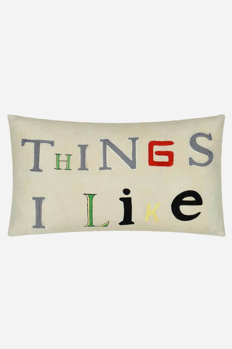 Kudde Things I Like Parchment 50x30cm