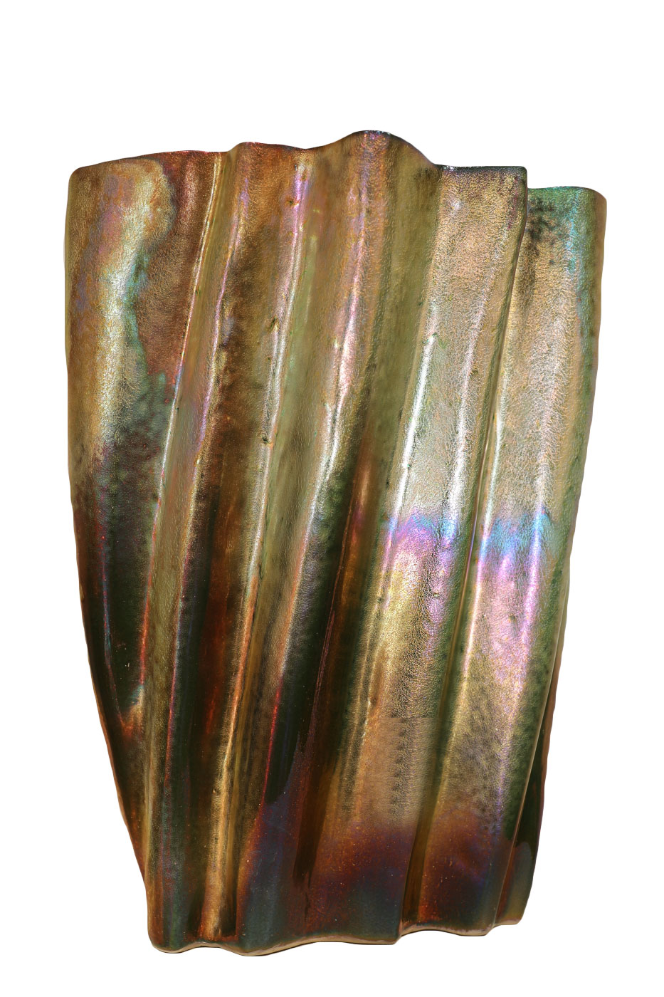Vas 36x16x50 cm brons glaserad keramik