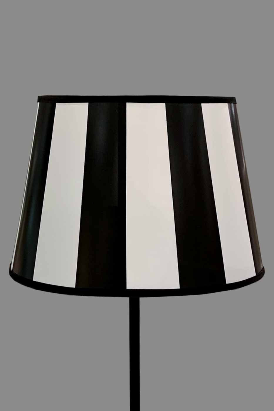 Lampskärm James oval 30cm randig