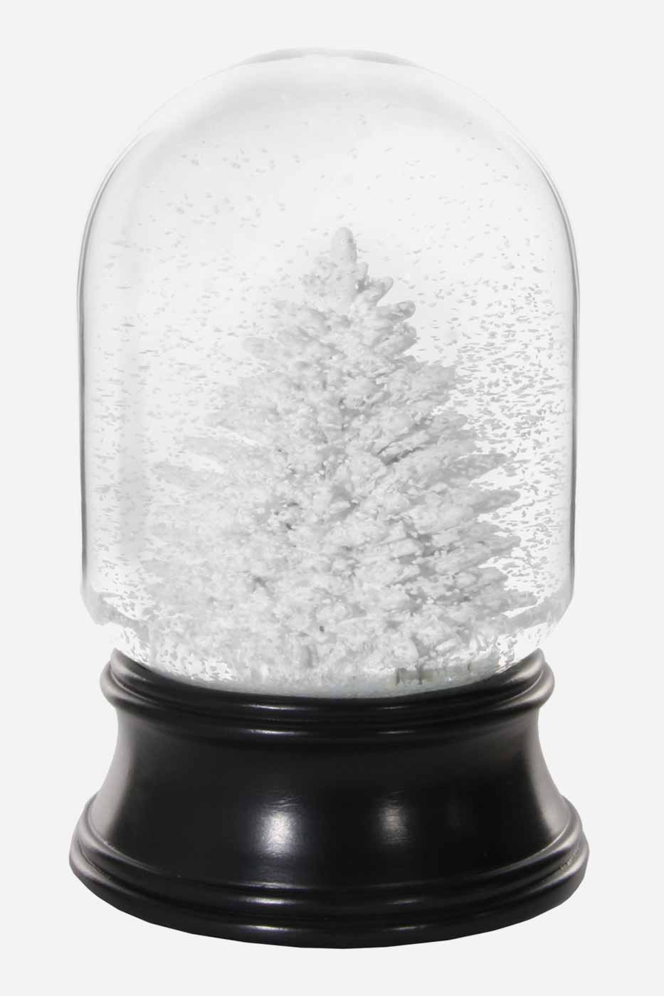 Dekoration Snöglob speldosa Julgran vit 18 cm