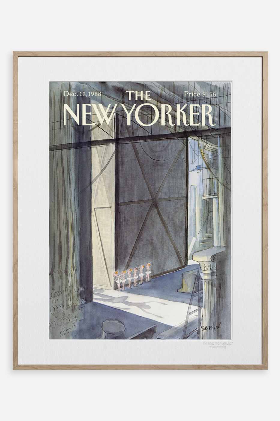 Poster The New Yorker Scene danse 40x50 cm