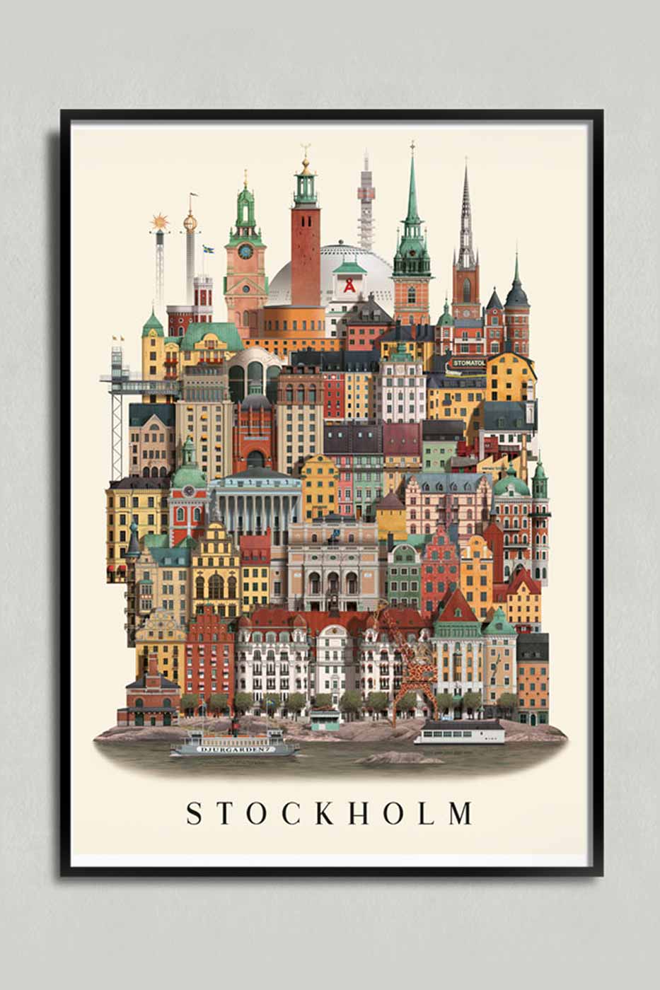Poster Stockholm 50x70 cm