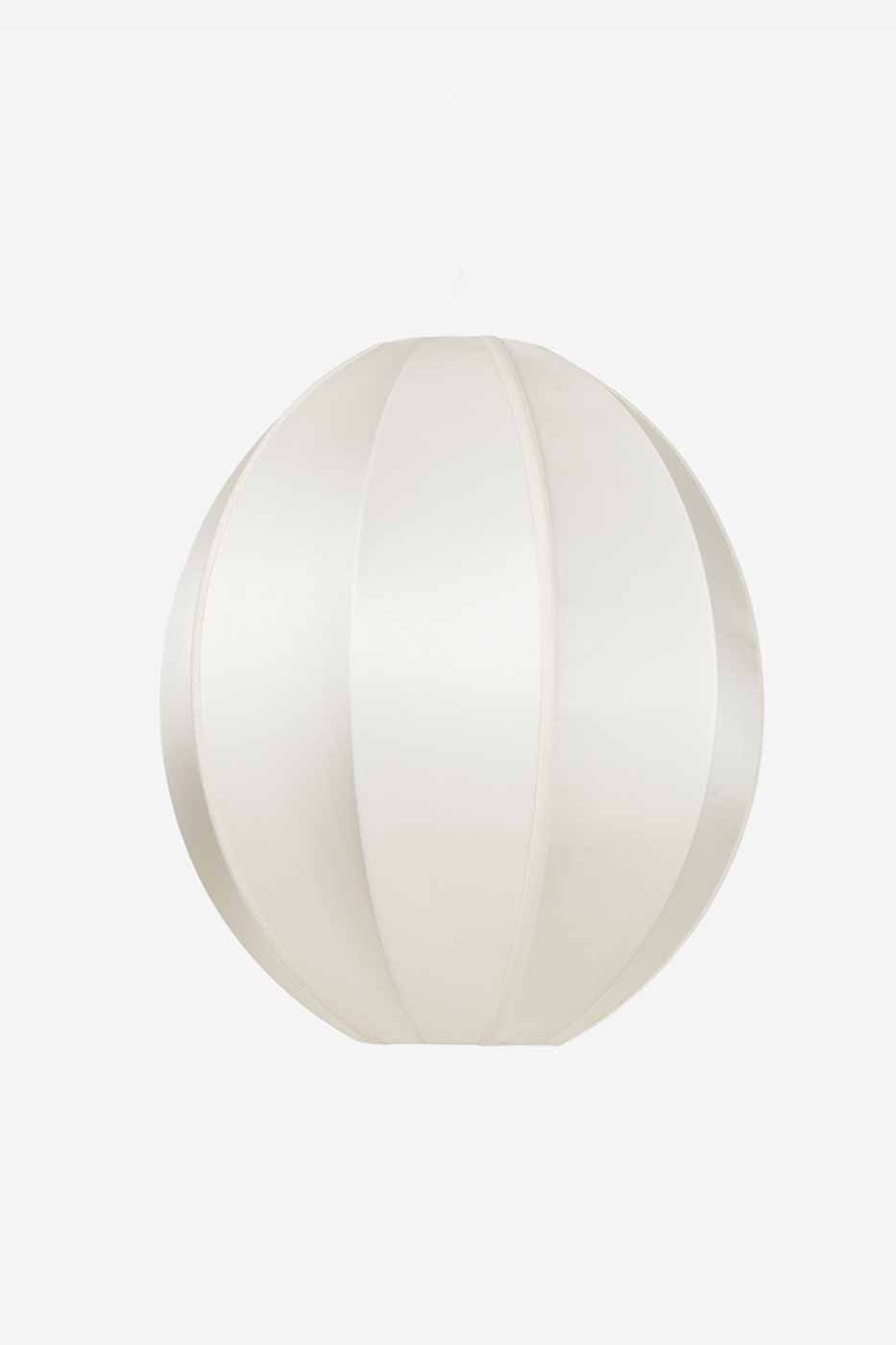 Taklampa silk Oval 35x40 cm offwhite
