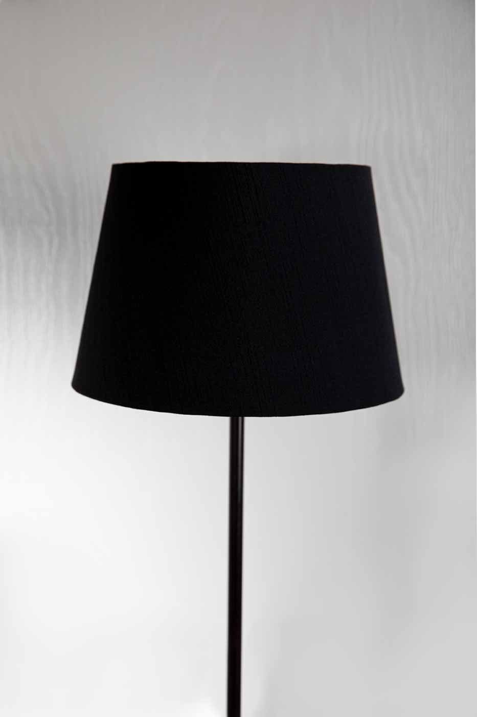 Lampskärm Walther rund 20 cm svart