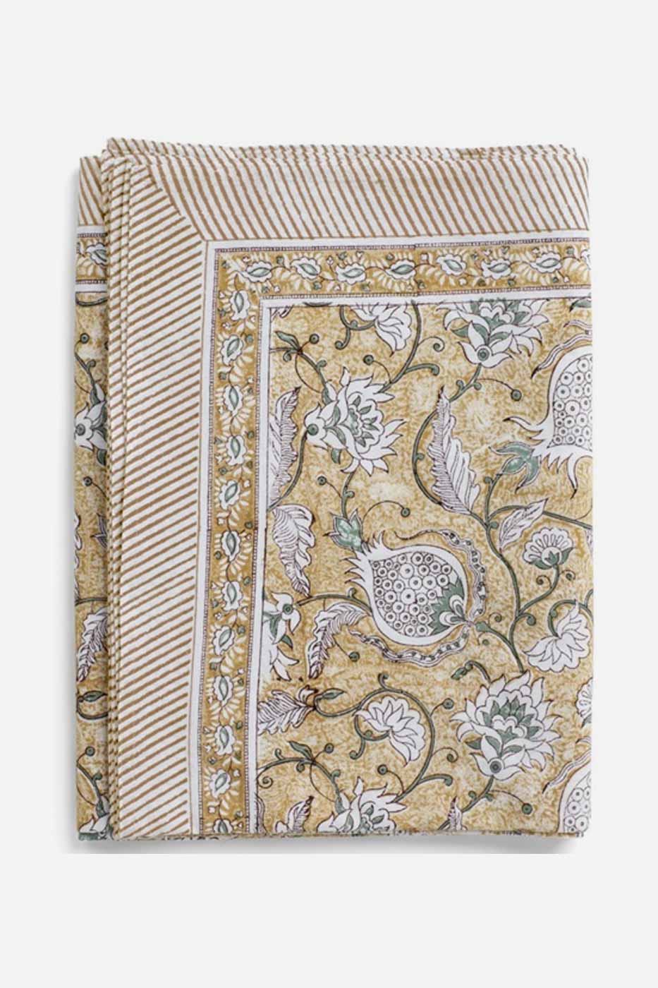 Duk Pomegranate 170x270 ochre bomull