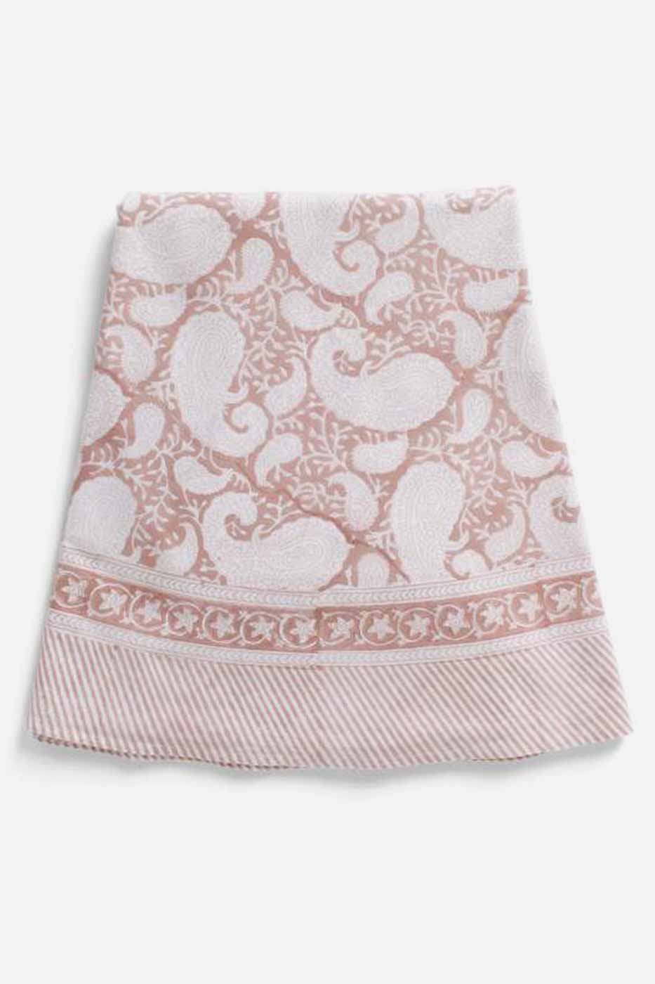Duk Big Paisley 180 cm Rund Rosa Bomull