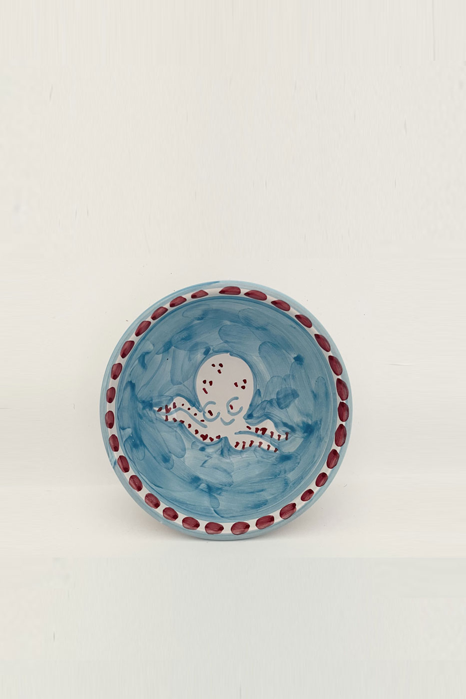 Skål Amalfi bläckfiskmönster 7 cm turkos