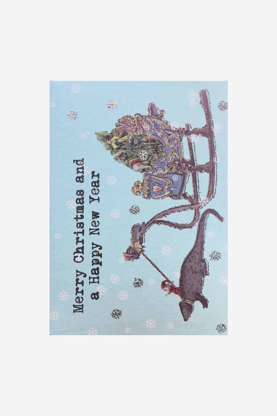 Julkort Merry Christmas and a Happy New Year