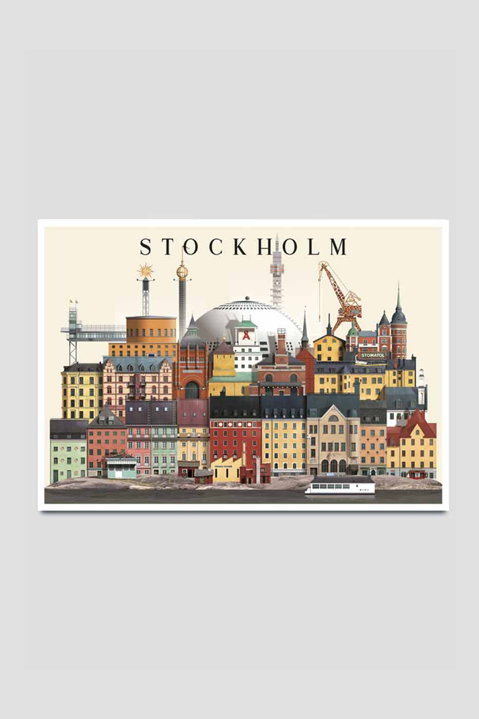 Vykort Stockholm II 14,8x21 cm